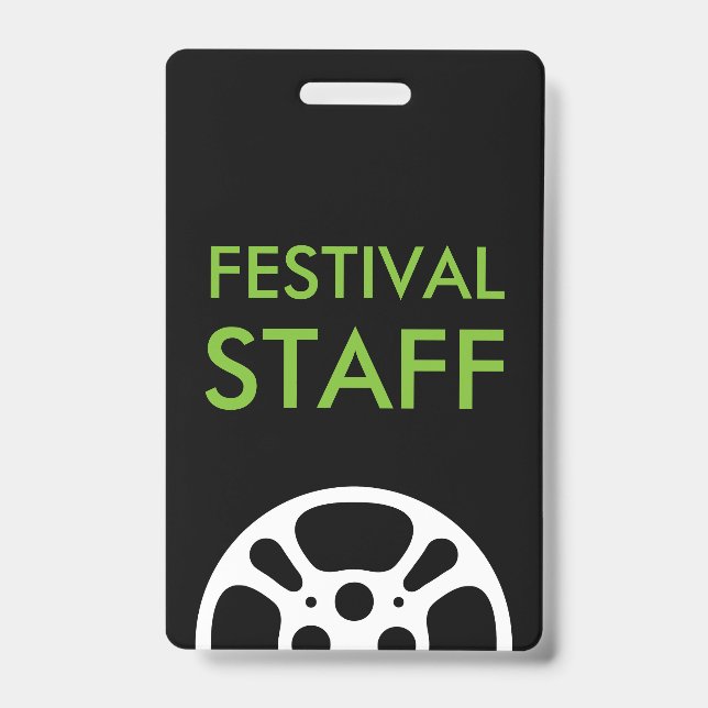 Badge Porte-clés bobine de film pour l'équipe du Festiva (Avant)