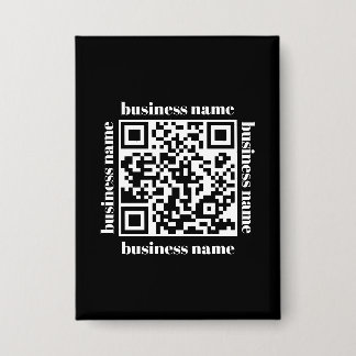 Badge porte-clés d'entreprise code QR minimaliste budget