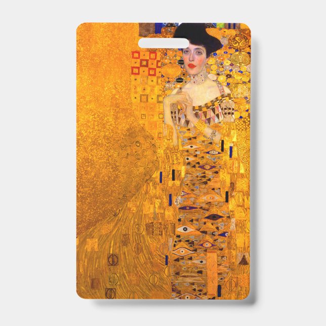 Badge Portrait d'Adèle Bloch-Bauer par Gustav Klimt (Avant)