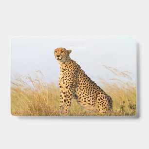 Badge Portrait de guépard