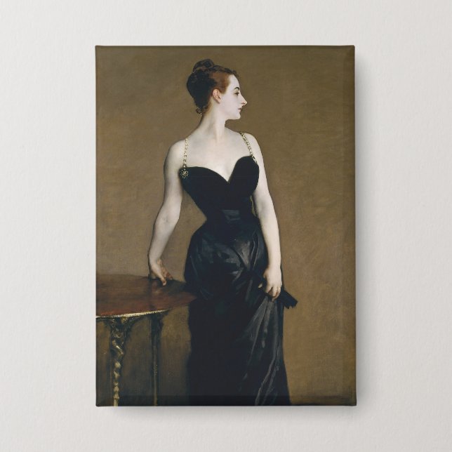 Badge Portrait de Madame X par John Singer Sargent (Recto)