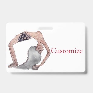 Badge Pose vintage de Yoga Backbend Thunder_Cove