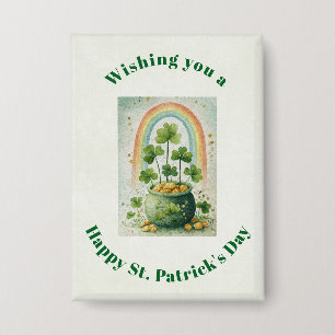 Badge Pot de l'or vintage et St. Patrick's de la chance