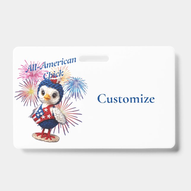 Badge Poulet tout américain Thunder_Cove  (Avant)