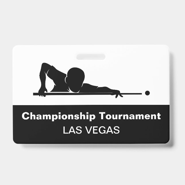 Badge pour événement de billard de Las Vegas à bud (Avant)