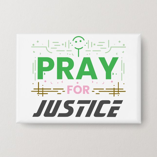 Badge Priez pour la justice (Recto)