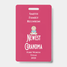 Prix de réunion de famille Bébé garçon Grand-mère 