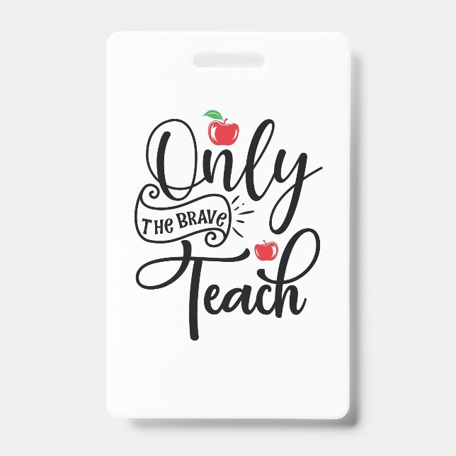 Badge Professeur d'art uniquement le professeur courageu (Avant)