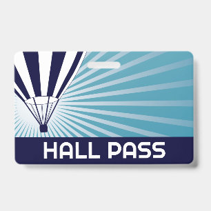 Badge Professeur de montgolfière laissez-passer de salle