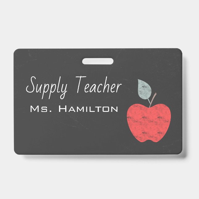 Badge Professeurs Remplacants Apple Business Personnalis (Avant)