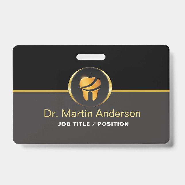 Badge  Professional Dental Clinic Gold Tooth Logo (Avant)