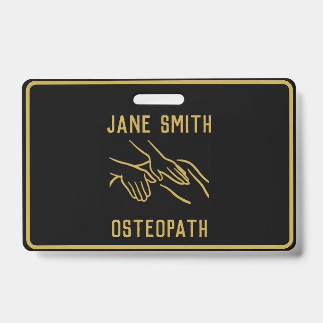 Badge Professionnel en ostéopathie (Avant)