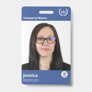 Badge professionnel personnalisé pour employé médi