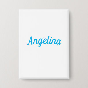 Badge Professionnel Simple Élégant Moderne Bleu Votre No