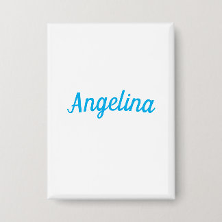 Badge Professionnel Simple Élégant Moderne Bleu Votre No