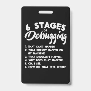 Badge Progammer 6 Étapes De Débogage