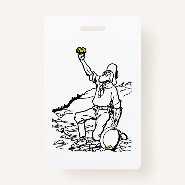 Badge Prospecteur Gold Miner (Devant)