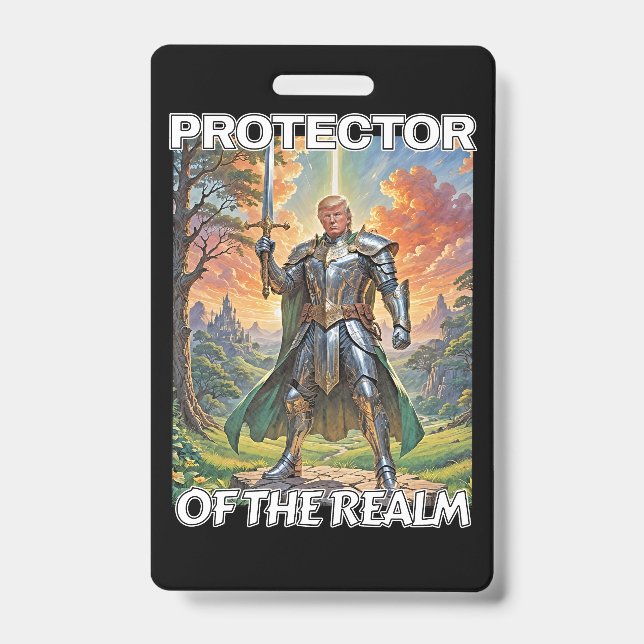 Badge Protecteur du royaume - Président Trump (Avant)