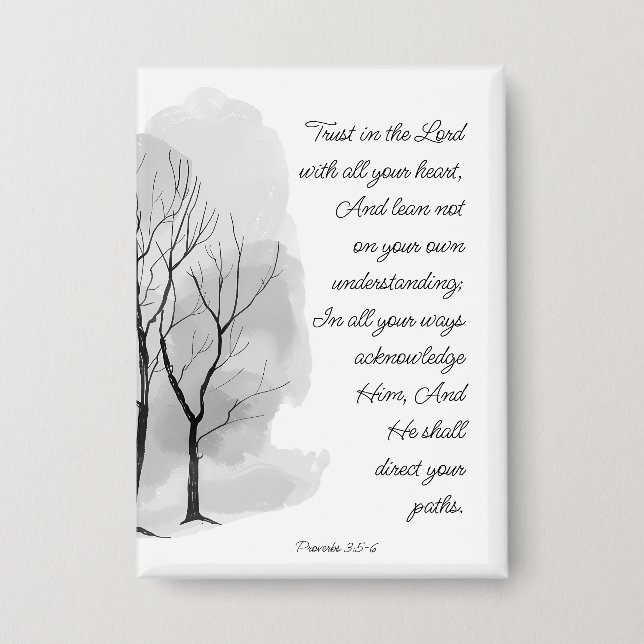 Badge Proverbs 3:5-6 Trust in the Lord (Recto)