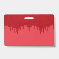 Badge PVC en vrac goutte à goutte rouge tomate – P