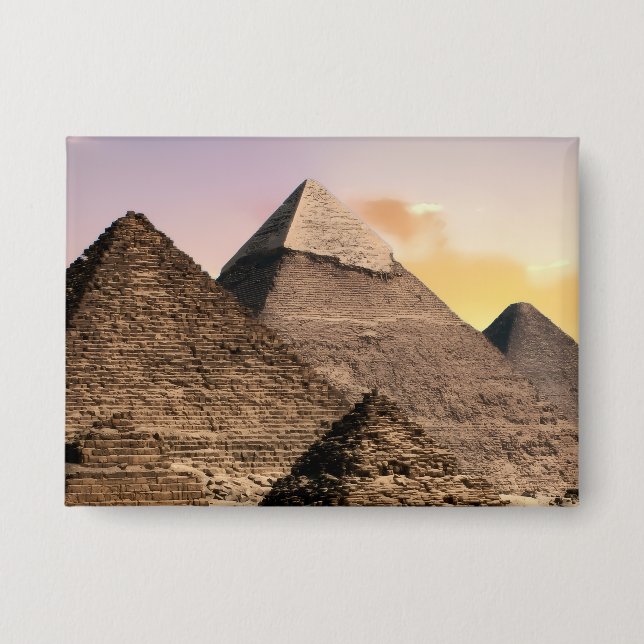 Badge Pyramides De Gizeh Voyage Egypte Photo (Recto)