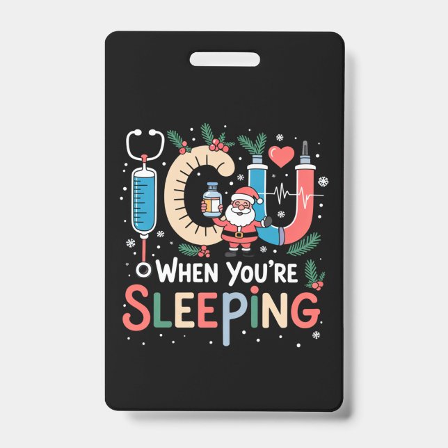 Badge Quand vous dormez Drôle d'infirmière de réanimatio (Avant)