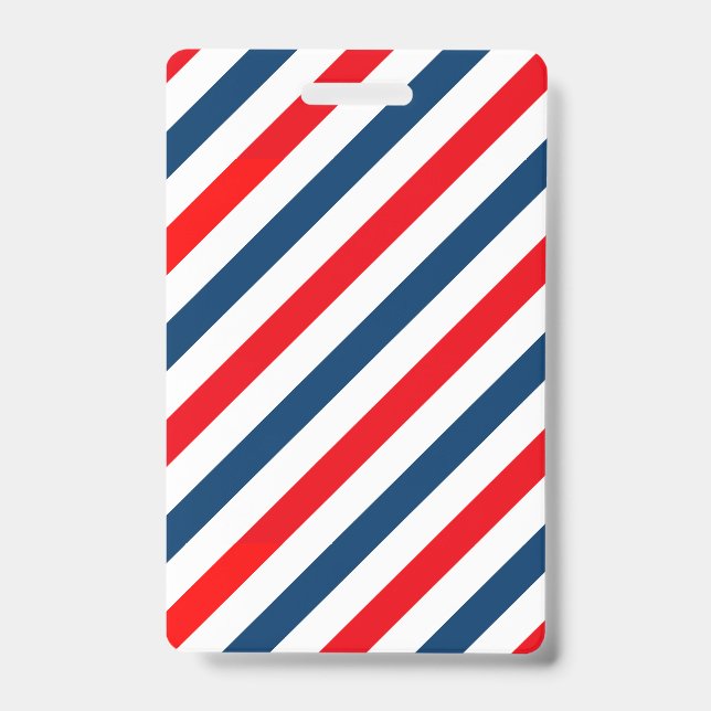 Badge Rayures diagonales tricolores (Avant)