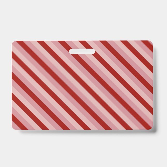 Badge Rayures personnalisables de la Saint-Valentin (Avant)