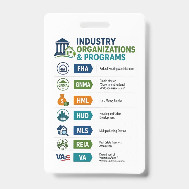 Badge Référence pour l'étudiant en immobilier (Avant)