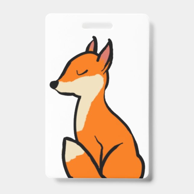 Badge Renard personnalisable (Avant)