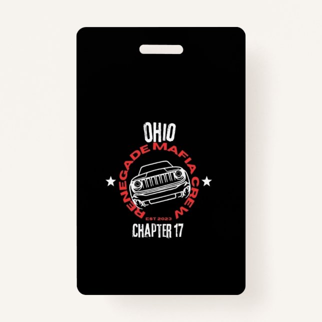 Badge Renégat de l'équipage de mafia Ohio - Insigne de c (Devant)