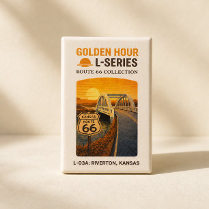 Badge Repère historique du début de la route 66 à Chicag
