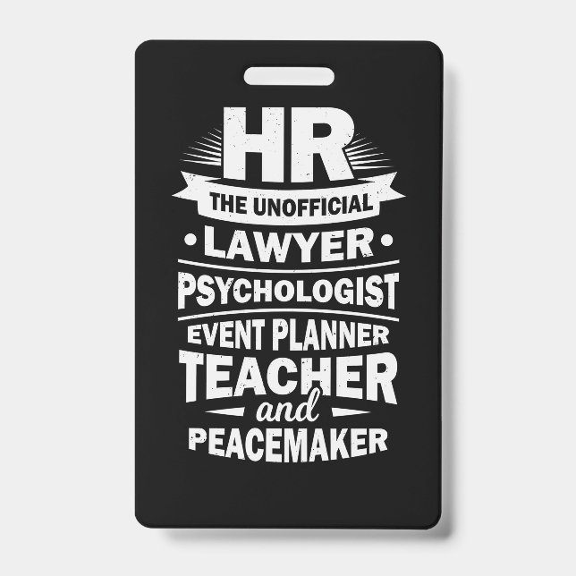 Badge Ressources humaines Fières (Avant)