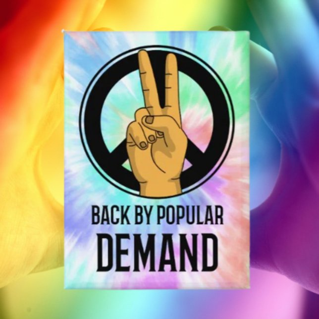 Badge Retour à la demande populaire | Bouton signe de pa (Créateur téléchargé)