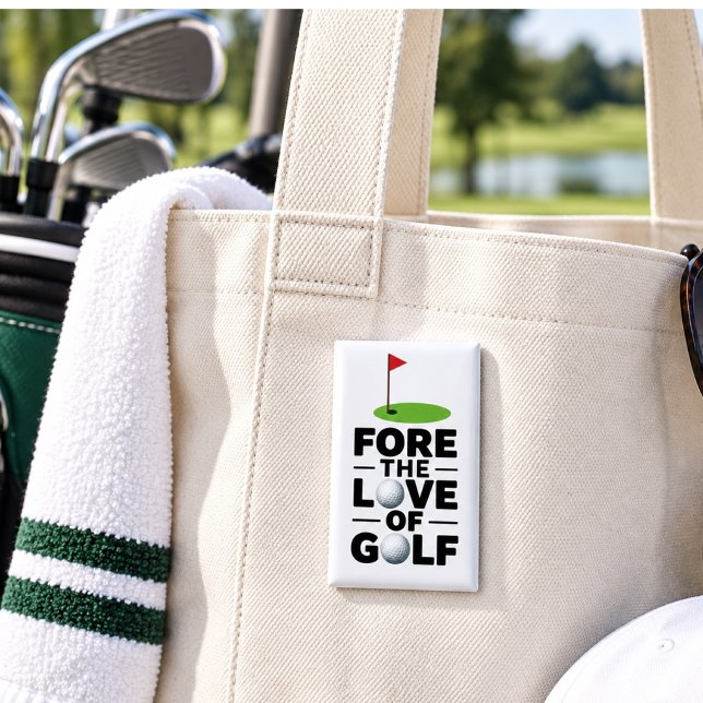Badge Retraite Golf avec drapeau de golf Ballons de golf (Créateur téléchargé)