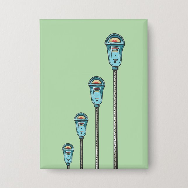 Badge Retro parking meter (Recto)