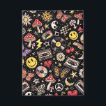 Badge Retro Vintage Grunge Sunshine Bliss<br><div class="desc">vintage grunge happy sun flower,  distressed retro yellow daisy face,  edgy floral street wear design,  aesthetic weathered smiling sunshine art,  textured boho radiant petal graphic,  muted gold urban punk bloom,  cracked paint joyful summer vibe,  classic rocker bright solar motif,  faded denim organic power symbol,  rough edge cheerful glow badge</div>