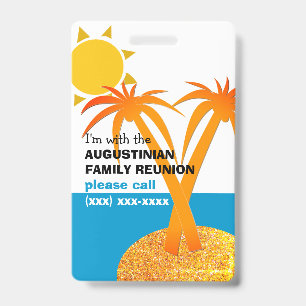 Badge Réunion de famille Vacances d'été ENFANT PERDU