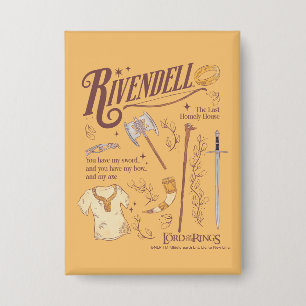Badge RIVENDELL™ Collage Aquarelle Graphique