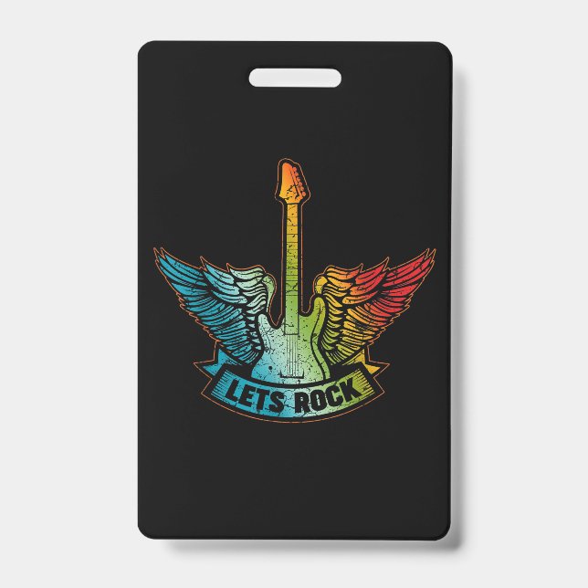 Badge Rock Legend Rock And Roll Music Guitar (Avant)