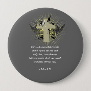 Badge Rond 10 Cm 3h16 de John