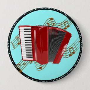 Badge Rond 10 Cm Accordéon