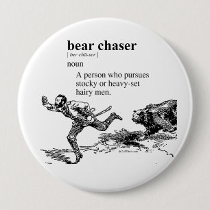 BADGE ROND 10 CM ACCUEIL D'OURS