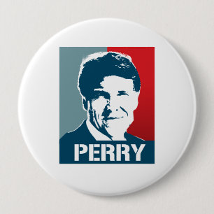 BADGE ROND 10 CM AFFICHE DE RICK PERRY