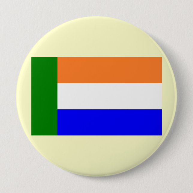 Badge Rond 10 Cm Afrikaner Vryheidsvlag, Afrique du Sud (Devant)