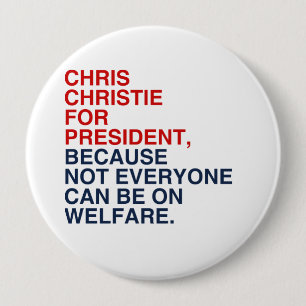 BADGE ROND 10 CM AIDE SOCIALE 2016 DE CHRISTIE