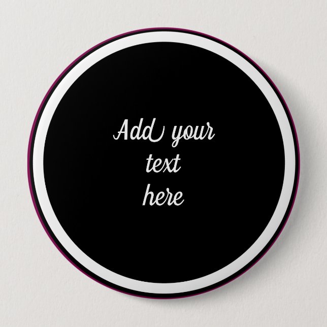 Badge Rond 10 Cm Ajouter votre texte ici - MODÈLE (Devant)