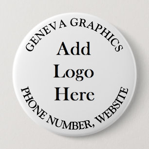 Badge Rond 10 Cm Ajoutez votre logo et vos informations d'entrepris