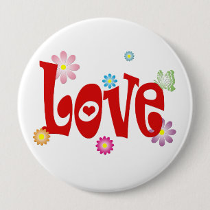 Badge Rond 10 Cm Amour