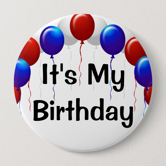 Badge Rond 10 Cm Anniversaire (Devant)